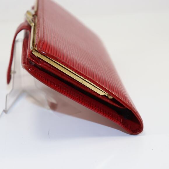 Louis Vuitton Epi Leather Red Long Wallet with Kiss Lock Coin Purse - M19919 - Picture 3 of 9